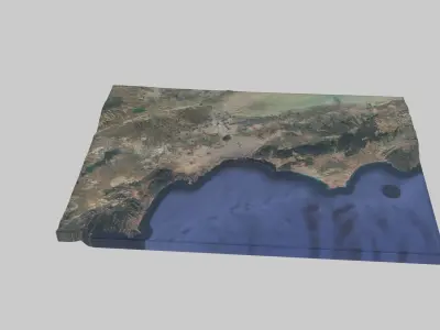 Oran City Low-poly 3D model