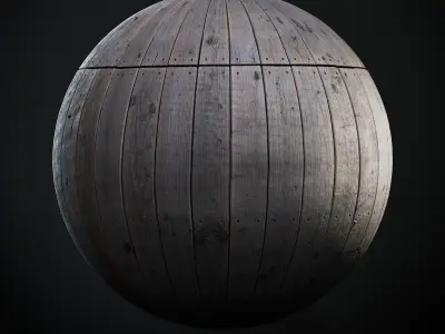 Scanned Seamless Outdoor Wood Planks PBR Textures Texture
