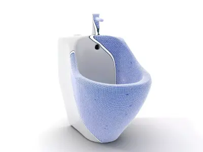 Glossy Ceramic Bidet model pack Low-poly 3D model