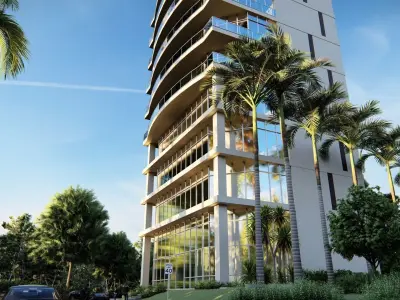 Office Highrise Building Low-poly 3D model