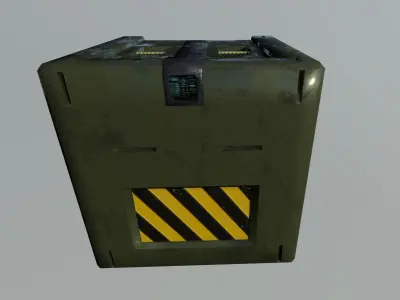 Sci Fi Box Low-poly 3D model buy