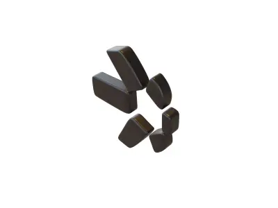 Quant Coin v1 001 Low-poly 3D model