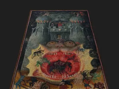 Mouth of Hell Book of Hours Low-poly 3D model