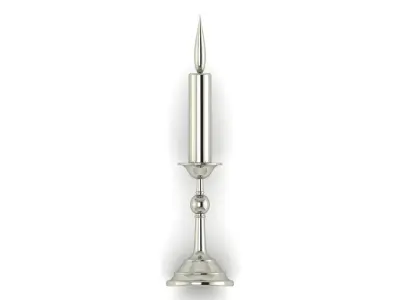 3D Candle with Flame 38x10mm size printable model 3D print model purchase