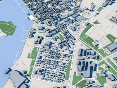 Raahe Town Finland 3D model