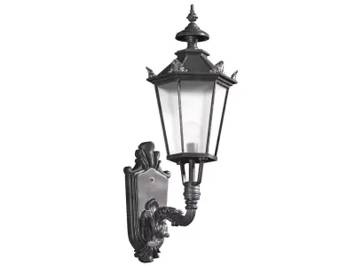 Classical Outdoor wall Lamp Lantern Streetlight Sconce 3D model