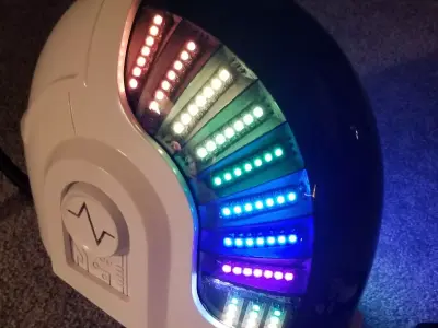 DAFT PUNK GUY HELMET WITH GLOVES ARDUINO 3D print model