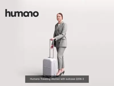 Humano 6-Pack - TRAVELING PEOPLE - 6x 3D models A