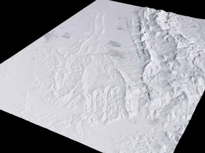 Tirana Albania City Landscape 3D Model 3D model