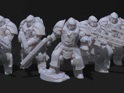 Black Knights - MK3 Infantry 3D print model