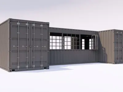Cargo Container 1 3D model