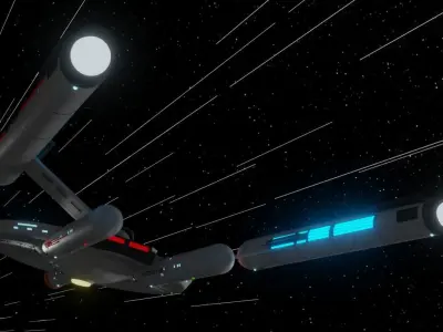 Atlantis Class Light Cruiser 3D model