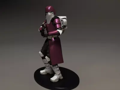 star wars 3d printable clone Galactic Marine Pose 2 3D print model