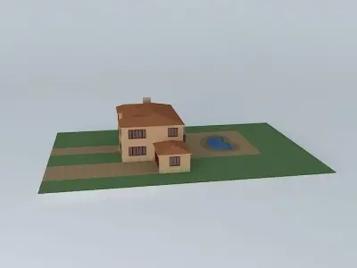 Spanish Mansion Free 3D model