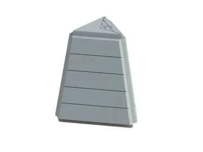 Sci Fi Object No 2896 Low Poly Low-poly 3D model