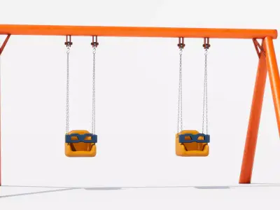 swing Low-poly 3D model