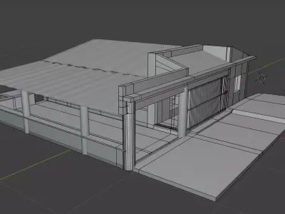 Dominican Home 3D model