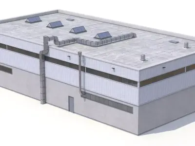 Industrial Building 31 PBR Low-poly 3D model