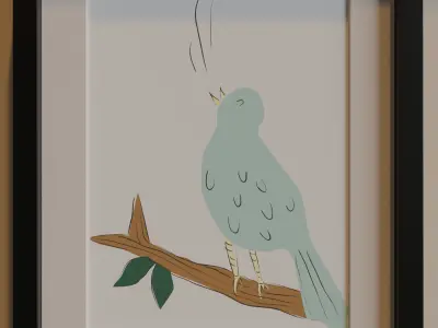 Photo Frame Model collection Low-poly 3D model