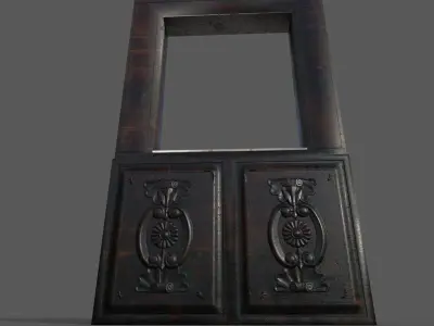 Old Wood Windows Low-poly 3D model purchase