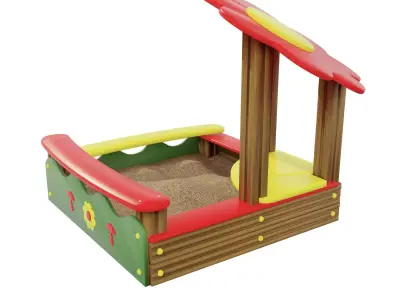 kids playground 01 Low-poly 3D model
