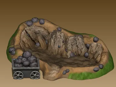 Heroes 3 resource mines miniatures collection 3D print model