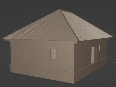 3D Blender house 3D model