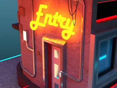 Flying Cafe 3D model