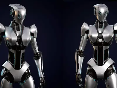 Robot 5 Low-poly 3D model purchase