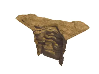 Stone - Large Weathered Stone 07 3D model