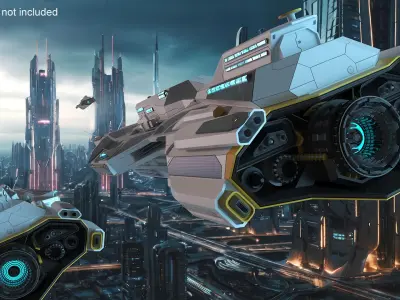  Frigate Starship White 