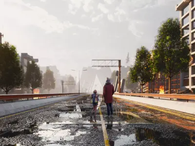 LUMION SCENE RUINED CITY WAR 12 Free 3D model