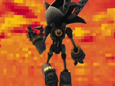 Furnace Sonic Low-poly 3D model