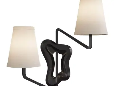  Georges Jouve Sconce Low-poly 3D model