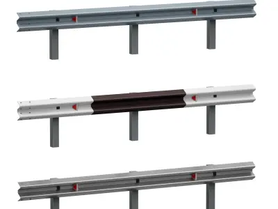 Bumper Road barrier 3D model