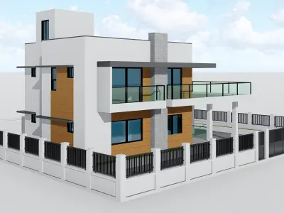 Two Story House 2 3D model