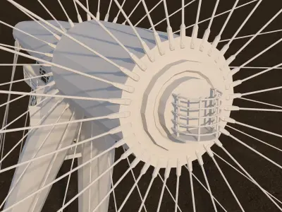 Poly London Eye Landmark Monument Low-poly 3D model