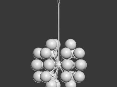 Soleil 18 Globelight Chandelier 3D model