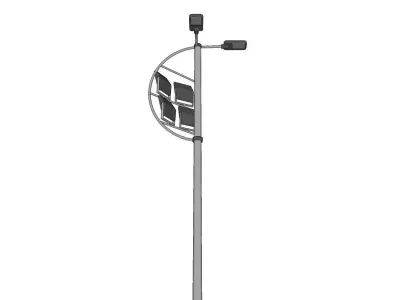 Lamp Post - Light Pole - Light Post - Street Light 25 3D model