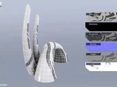 Scifi building Low-poly 3D model purchase