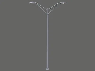 Street light Low-poly 3D model