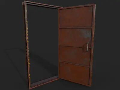 Hermetic Door IV Low-poly 3D model