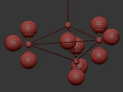 Modo Chandelier 3D model