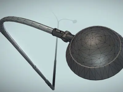 Street Light 15 version 14 10m with pole 4 Low-poly 3D model