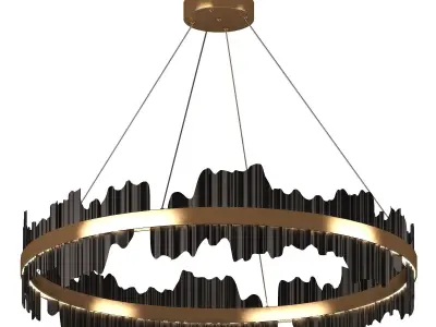Nera Modern Ring Chandelier 3D model