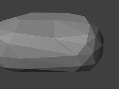 Low Poly Rock 2 polygonal Free low-poly 3D model