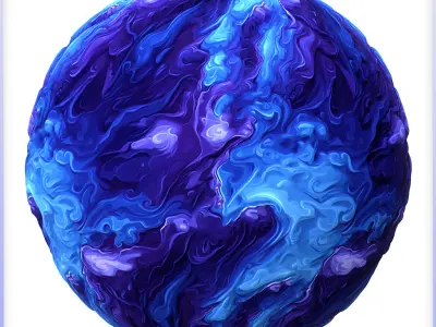 Stylized Water Seamless Texture Texture