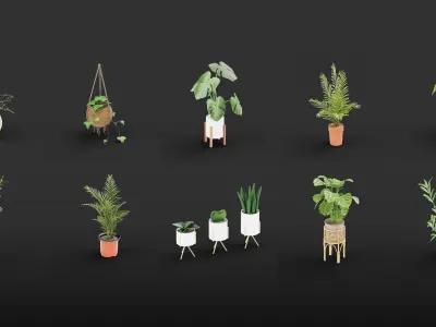 Mega Pack 10 000 furniture  Models Cycles And Eevee 3D model
