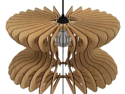 CEILING LIGHT LAMP 3D PRINT AND LASER CUT FILES MODEL 12 3D print model