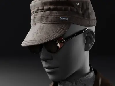 Custom female outfit for Metahuman character Low-poly 3D model